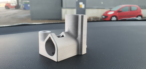 Custom 3D printed functional mount bracket